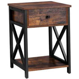 Elior Loftowa szafka z szufladą rustykalny brąz W6-L17