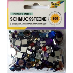 Kamyczki dekoracyjne naklejane koła kwadraty 800 sztuk