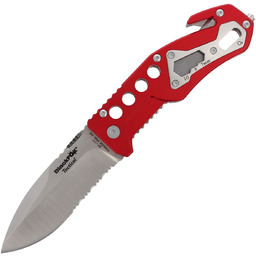 Nóż składany ratowniczy BlackFox Aluminium Red Rescue Folder