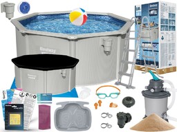 Basen Bestway 305x122 Ogrodowy Stelażowy 56566 17w1