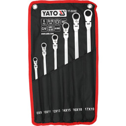 Yato ZESTAW KLUCZY OCZKOWYCH, DŁUGICH Z GRZECHOTKĄ