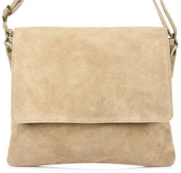 Listonoszka skórzana VERA PELLE B67 beżowa