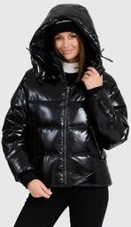 KARL LAGERFELD Czarna damska kurtka Hooded Down Jacket