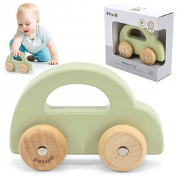 Samochodzik Viga Drewniany do Pchania Zielony PolarB