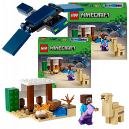 2X Lego Minecraft Steve I Wyprawa Na Pustynię