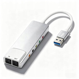 Zewnętrzna Karta Dźwiękowa Usb Na Słuchawki I Mikrofon