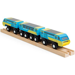Drewniany pociąg do kolejki dla dzieci Intercity Bigjigs