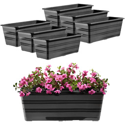 Doniczka balkonowa Catí 40cm antracytowa 6szt