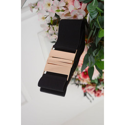 Szeroki pasek gumowy złota klamra Porvoo