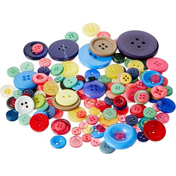 Guziki Papermanii, wielokolorowe, jeden rozmiar