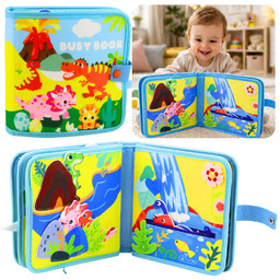 DLA DZIECI INTERAKTYWNA KSIĄŻECZKA SENSORYCZNA