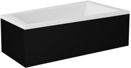 Wanna asymetryczna czarno-biała z obudową Intima Besco prawa