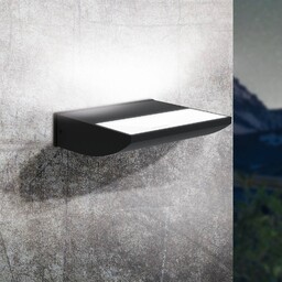 EGLO Kinkiet zewnętrzny LED Sorronaro, czarny, aluminium, nowoczesny