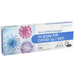MILAPHARM Test COMBO Antygen na grypę A/B +COVID-19/RSV