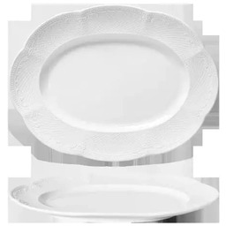 AMBITION Talerz owalny Noble - śr. 30 cm