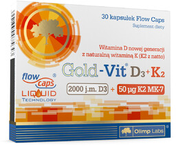 Olimp Gold-Vit D3+K2 2000j.m. - 30 kapsułek
