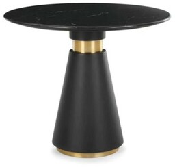 Czarno złoty stolik czarny marmurowy blat 80x60 cm