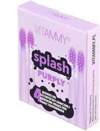 Vitammy końcówki do szczoteczki SPLASH PURPLY 4szt.