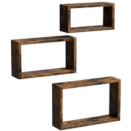 Edinos Zestaw 3 półek industrialnych rustyklany brąz Z5-S19