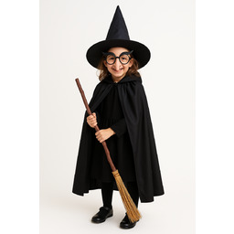 Zestaw czarownica - czarny - 1 op.