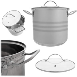 Garnek stalowy Sveg z pokrywką 5L