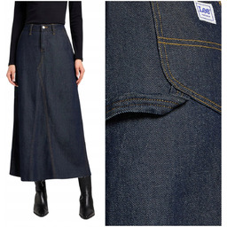 Lee CARPENTER MAXI SKIRT Dark Beat WORKWEAR długa