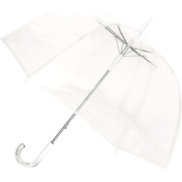 SMATI Paris - Przezroczysty damski parasol z białą