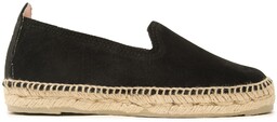 Espadryle Manebi Suede Flat Espadrilles Czarny