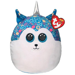 TY Squish-a-Boos niebieski husky - HELENA, 22 cm