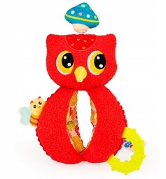 Jolly Baby sensoryczna zabawka maskotka Zakręcona sowa