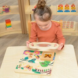 Dla Dzieci Duża Drewniana Lupa