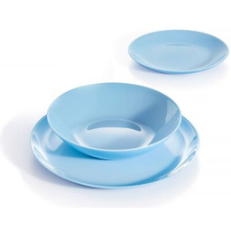 LUMINARC Serwis obiadowy szklany Diwali Light Blue 6