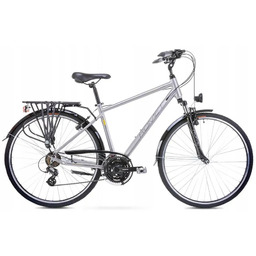 Rower trekkingowy męski Romet Wagant 28 M(19") srebrno-żółty