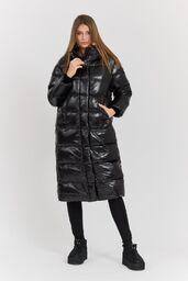 HETREGO Czarny damski płaszcz puchowy Tara Woman Oversized