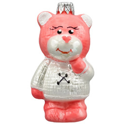 Pakamera Bombka choinkowa: Miś w białym sweterku