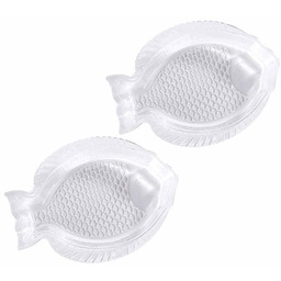 Decodoma Zestaw talerzy szklanych RYBA 24 x 17