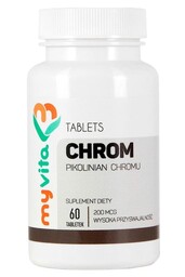 Chrom 200 mcg, Tabletki, Myvita