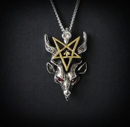 naszyjnik Bafomet "Baphomet", seria: Forbidden - talizman: Światło