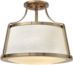 Hinkley Sufitowa lampa sypialniana Charlotte HK-CHARLOTTE-SF-BC Elstead biały