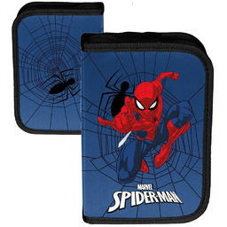 Piórnik szkolny dwuklapkowy z wyposażeniem Marvel Spider-Man Człowiek