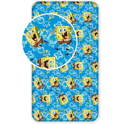 Jerry Fabrics Prześcieradło bawełniane z gumką 90x200 Sponge