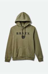 bluza BRIXTON - Peace Shield Hood Olive Surplus