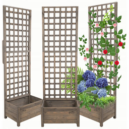 Pergola drewniana wysoka doniczka skrzynka na kwiaty 190x60x40