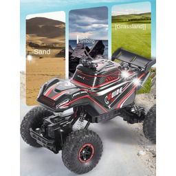 Samochód Zdalnie Sterowany Jeep Światło LED Akumulator Napęd