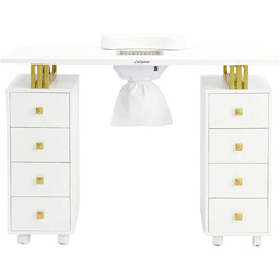 Biurko stolik kosmetyczny do manicure z pochłaniaczem pyłu