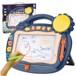 Znikopis Tablica Magnetyczna Kolorowa Stempelki Niebieski