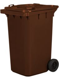 Jestic Pojemnik na odpady 240L brązowy