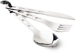 Zestaw sztućców turystycznych GSI Glacier Stainless 3 PC