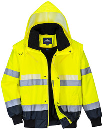 G465 - Kurtka Glowtex 3w1 typu bomber 2XL
