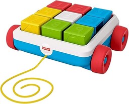 Fisher-Price, Klocki Aktywizujące Do Ciągnięcia Zabawkowy Wózeczek